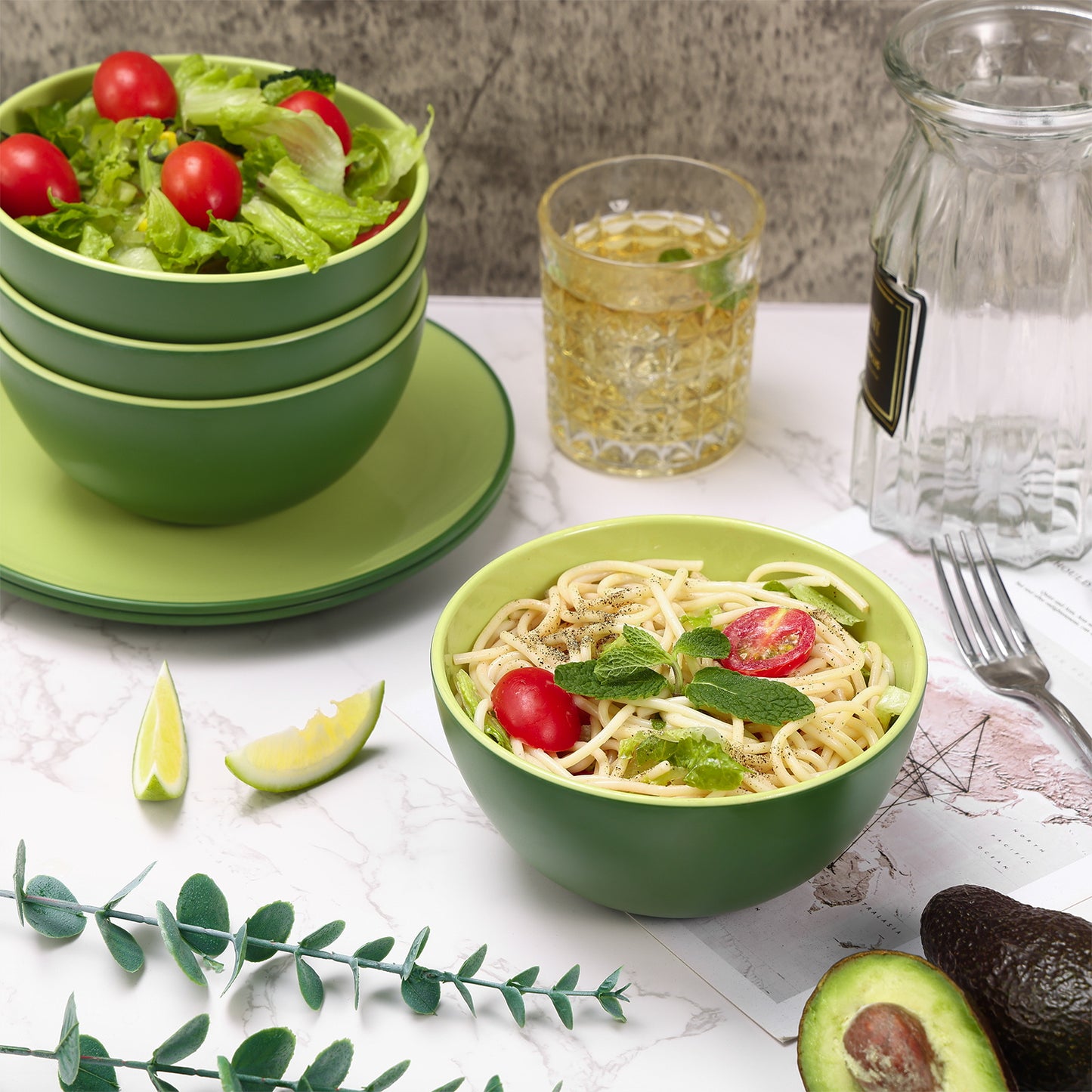 Dinnerware Collection, Avocado Green