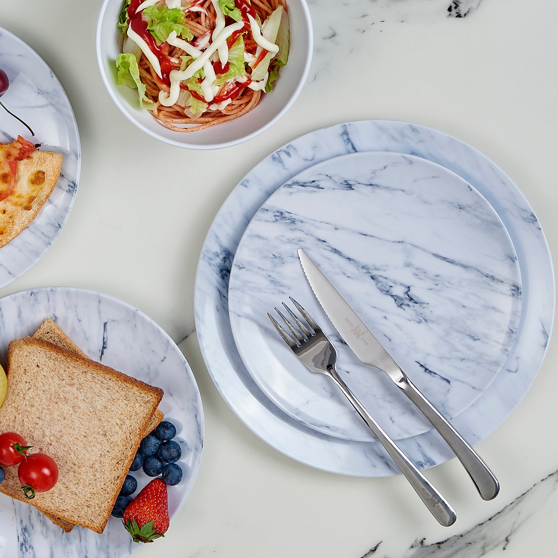 Dinnerware Collection, Marble Pattern