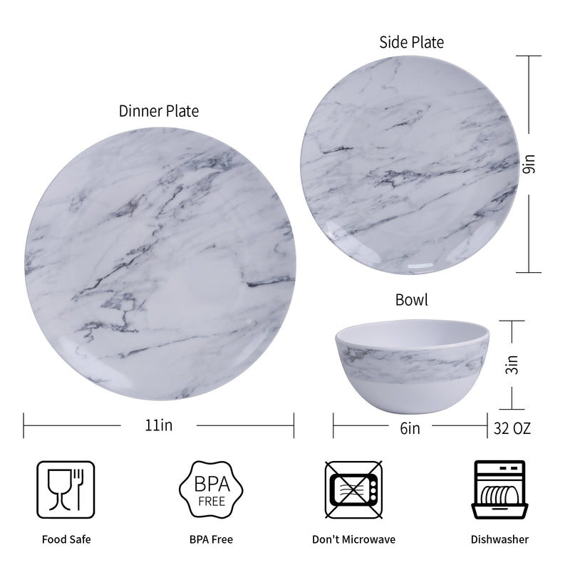 Dinnerware Collection, Marble Pattern