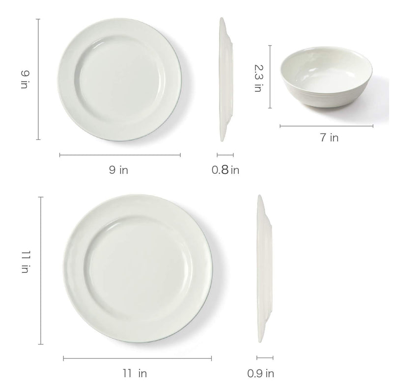 Dinnerware Collection, Ivory White