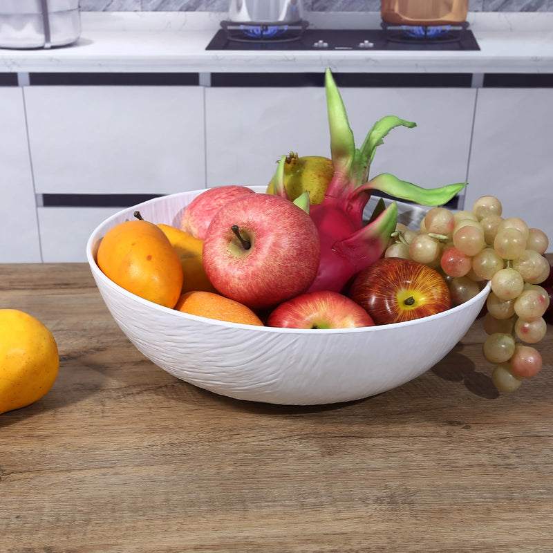 12" Salad Bowl, White