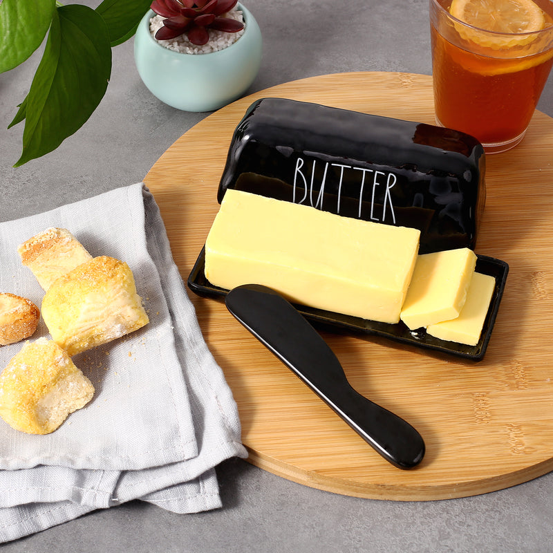 Butter Dish with Knife