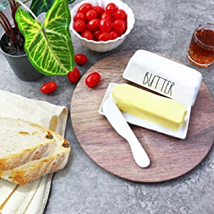 Butter Dish with Knife