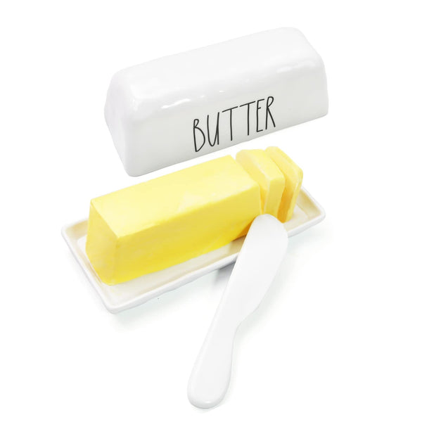 Butter Dish with Knife