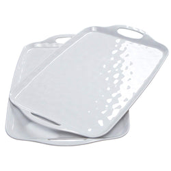 Serving Trays, Set of 2, Pure White